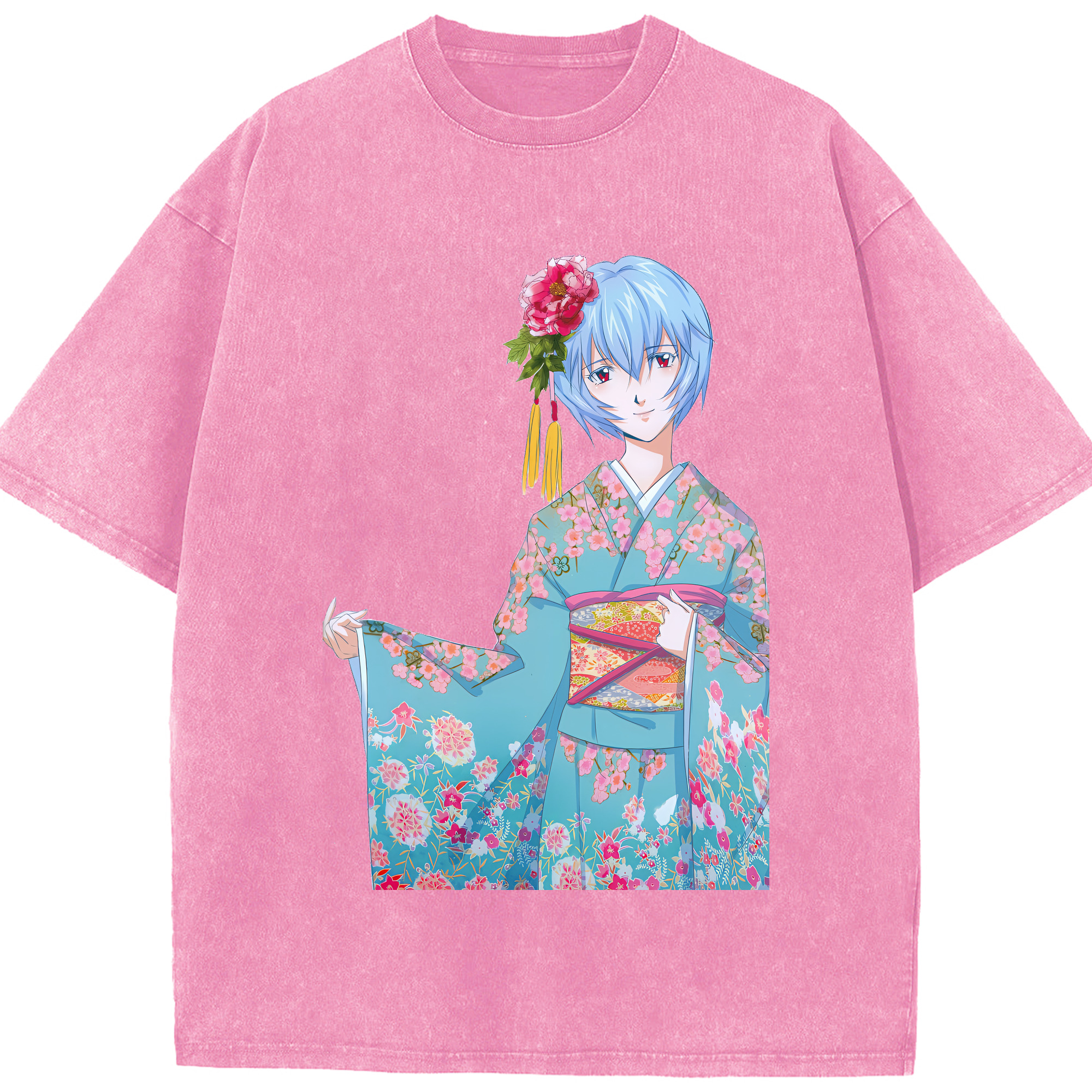 （画像用） EVA 新世紀エヴァンゲリオン 綿100% ヴィンテージ風 半袖Tシャツ（フロントプリント）